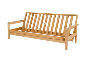 Unfinished shop futon frame
