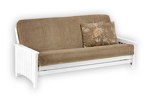 The Key West Futon Sofa Sleeper - White