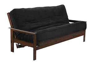 The Albany Futon Sofa Sleeper- Dark Chocolate