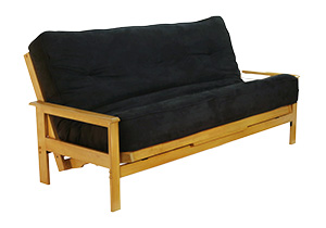The Albany Futon Sofa Sleeper- Honey Oak
