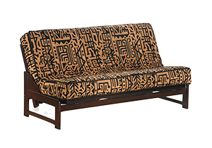 The Eureka Futon Sofa Sleeper - Dark Chocolate